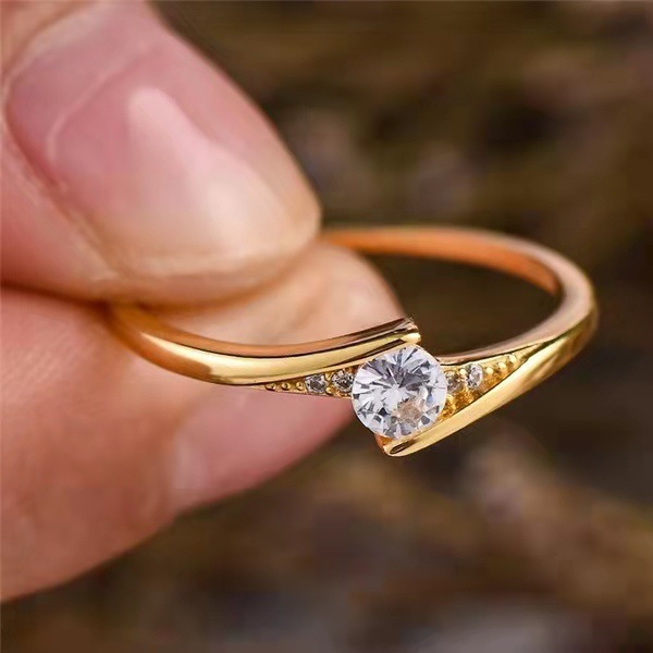 Women's Gold-Plated Engagement Ring Ring 4 85fb115a 512a 4348 af15 af9dfd627910 Women's Gold-Plated Engagement Ring Ring