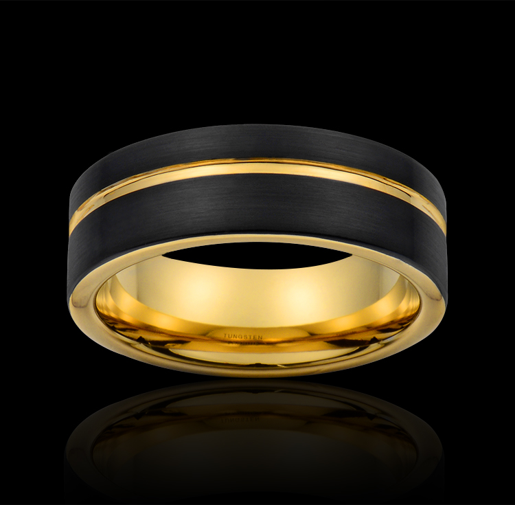 Ring Tide Tungsten Gold Jewelry Ring 7 8626de72 7075 4006 9a78 fd72df954cbf Ring Tide Tungsten Gold Jewelry Ring