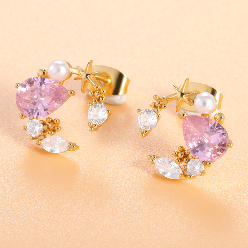 86a31ae0 f4a1 423b 9649 520160fbab3b Korean Version Of Fairy Flower Earrings Female Cute Japanese Sweet