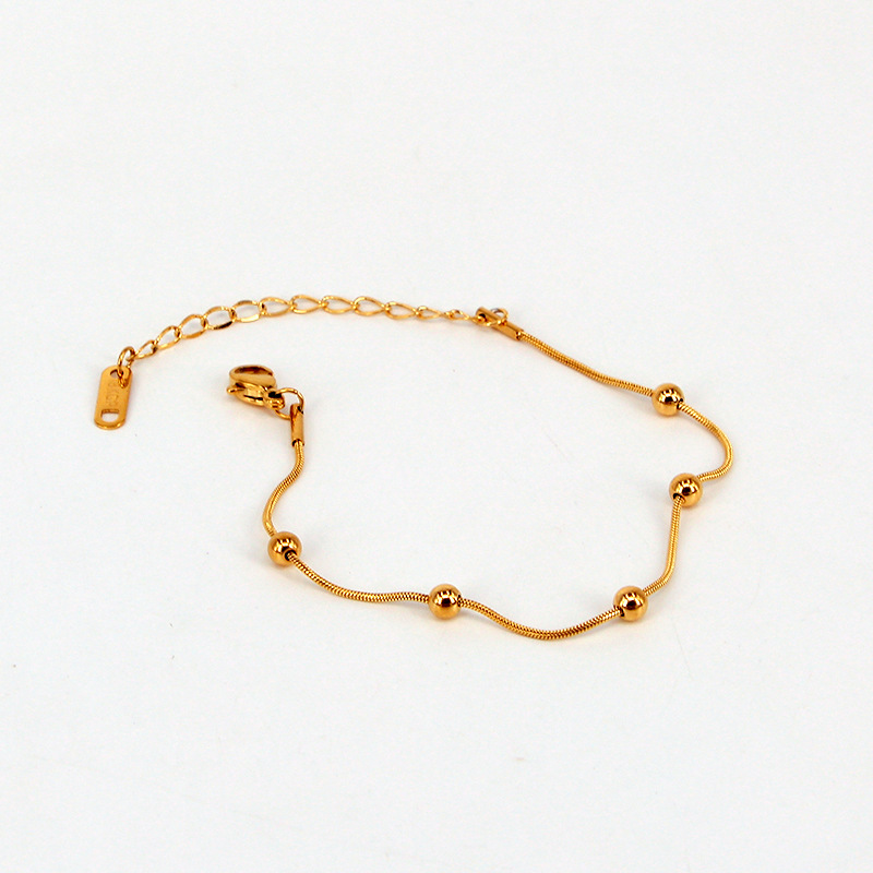 86fa6ee3 29a8 45a2 bb13 7f1ecf98ae5a Multi Ball Rose Gold Anklet Bracelet