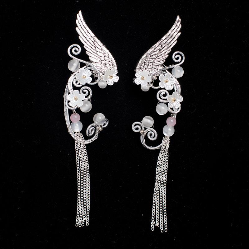 8761ab47 0279 4771 a2f9 f188514a5e84 Butterfly tassel personalized earrings