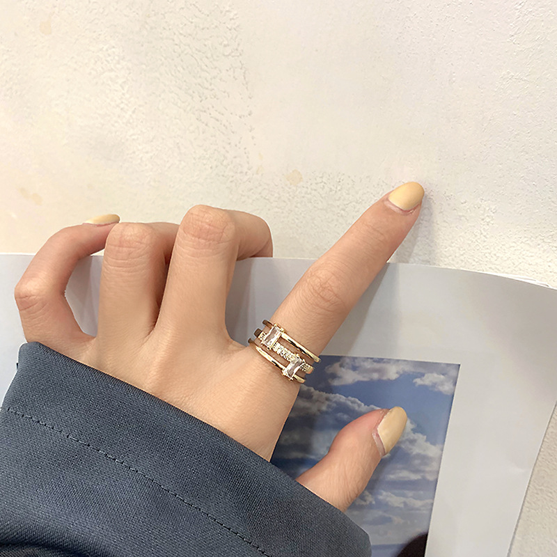 8768fc06 057a 4d7b be1d ee62f11ddfde Gold Color Korean Version Of The Ring Women Three Layers