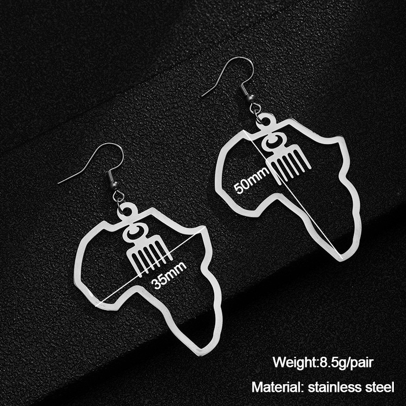 876cd3de 3c35 4aa8 b886 8a8a934d2c83 Gold Stainless Steel Adinkra Gye Nyame Earrings