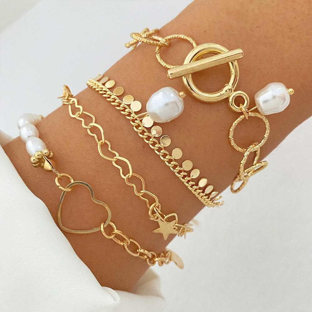 Fashion Pearl Metal Gold Bracelet 3 8a0661a5 73a7 4ab9 8e91 64998f074988 Fashion Pearl Metal Gold Bracelet