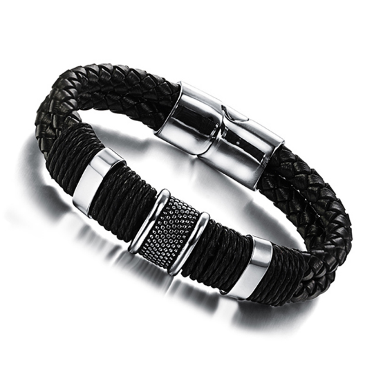Men's Stainless Steel Wristband - StageCoach Direct/@TheCoach