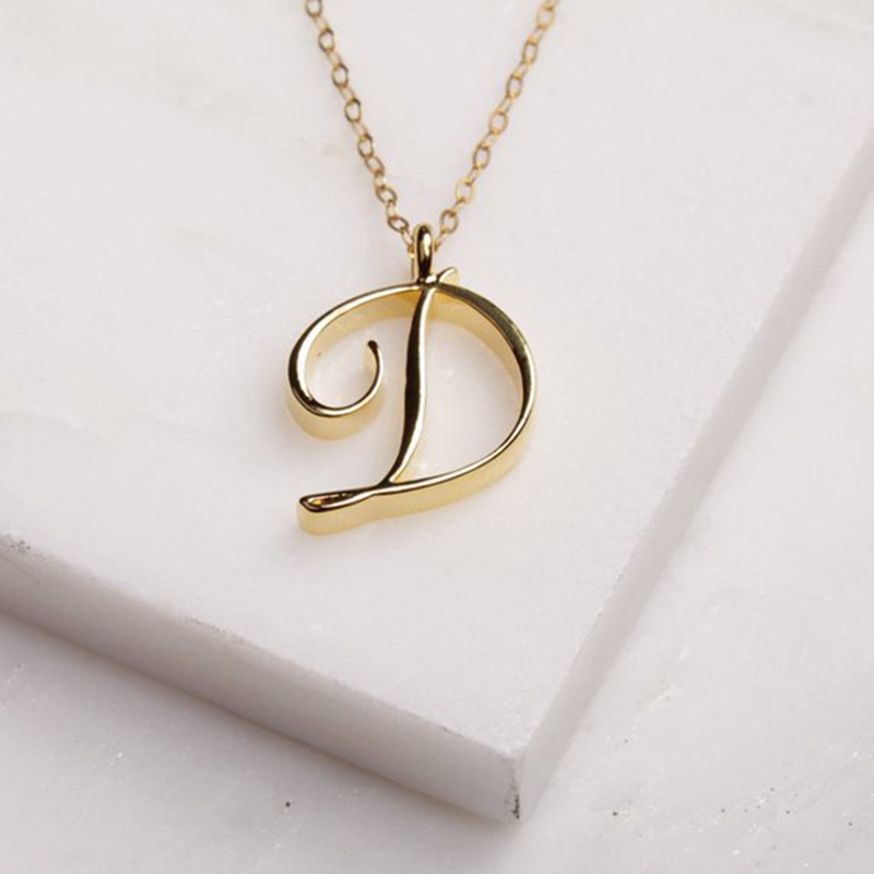 8a7df734 8a9e 4fcf 92e6 f3a29ee3ebda Gold 26 Old English Initial Letter Necklaces For Women