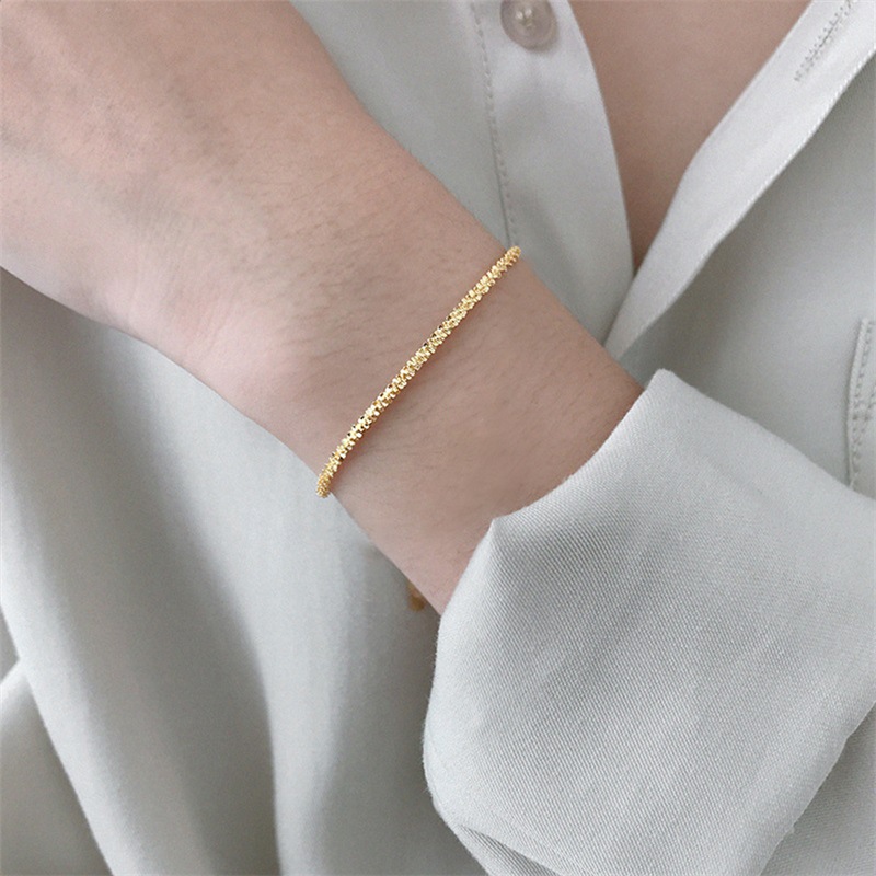 8be0a183 1e22 4316 86ba cdc93b579973 Simple Cauliflower Chain Bracelet Stainless Steel Gold Plated