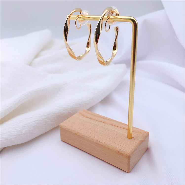 8cdaf8f8 6bb1 4c98 b526 4454953ac6ae Mosquito Coil Irregular Metal Earrings Circle Ear Clip Without Hole