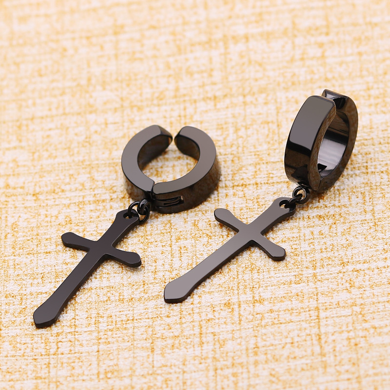Korean Fashion Titanium Steel Cross Ear Clip Without Pierced Earrings Stainless Steel Double-sided Round Flat Earrings Ear Buckle Jewelry 5 8d7cebb7 d3ad 4ac9 8633 45bfdd90e4de Korean Fashion Titanium Steel Cross Ear Clip Without Pierced Earrings Stainless Steel Double-sided Round Flat Earrings Ear Buckle Jewelry