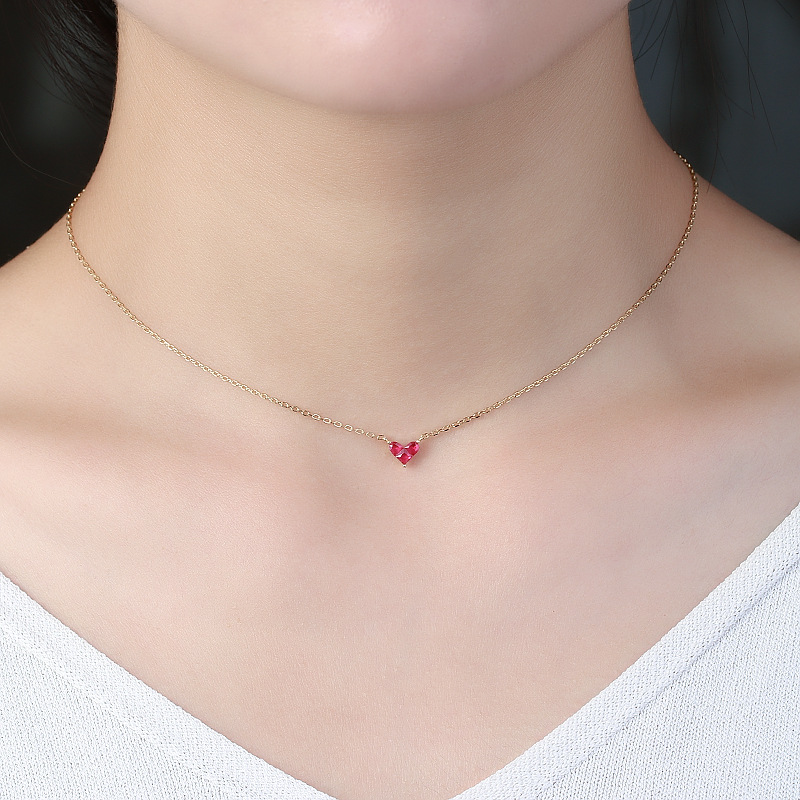 8e17aae1 2131 437b 9f05 abc86c0c1a8f Women's Gold Plated Sterling Silver Splicing Heart Necklace