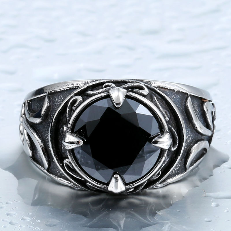 Vintage Hand Jewelry Stainless Steel Inlaid Sapphire Carved Men's Ring Personalized Titanium Steel Ring 8 8f32afea c58e 4137 810b 674c58bfc08e Vintage Hand Jewelry Stainless Steel Inlaid Sapphire Carved Men's Ring Personalized Titanium Steel Ring