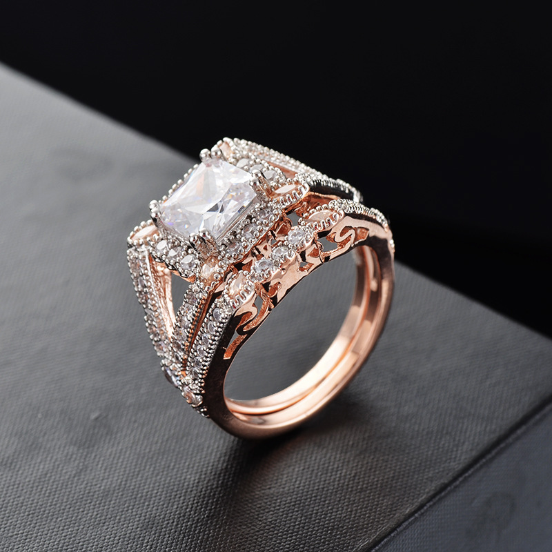 New Two-piece Ring Female Fashion Micro-inlaid Zircon 2 8f90e383 2756 4a06 a5d0 43402bed3686 New Two-piece Ring Female Fashion Micro-inlaid Zircon