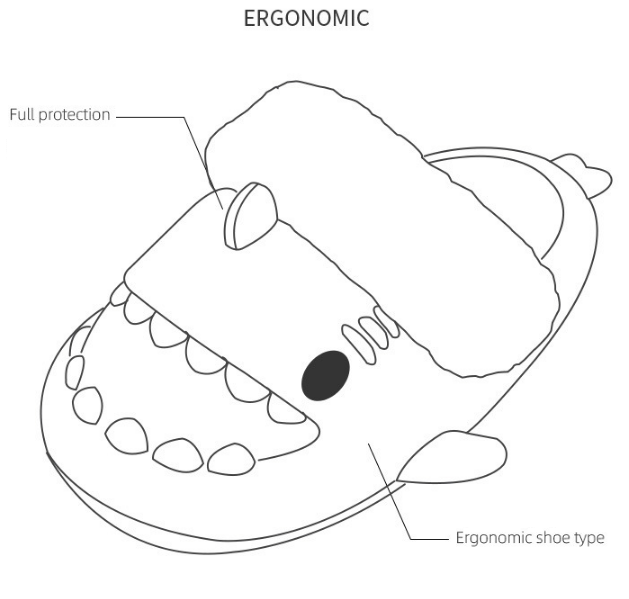 product features of shark winter slippers