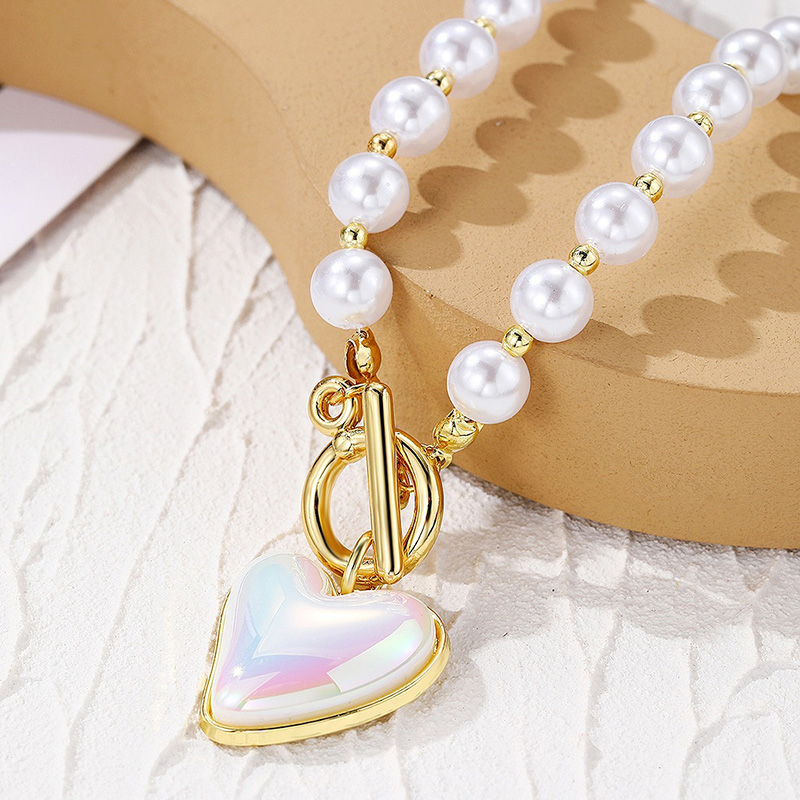 8fe422fc fed4 4643 838a 70c96d8f69dd Heart Baroque Girt Pearl Pendant Necklace Gold Beads Pearl Choker Necklace For Women Mother's Day