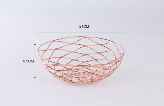 Corbeille à Fruits Métal rosé