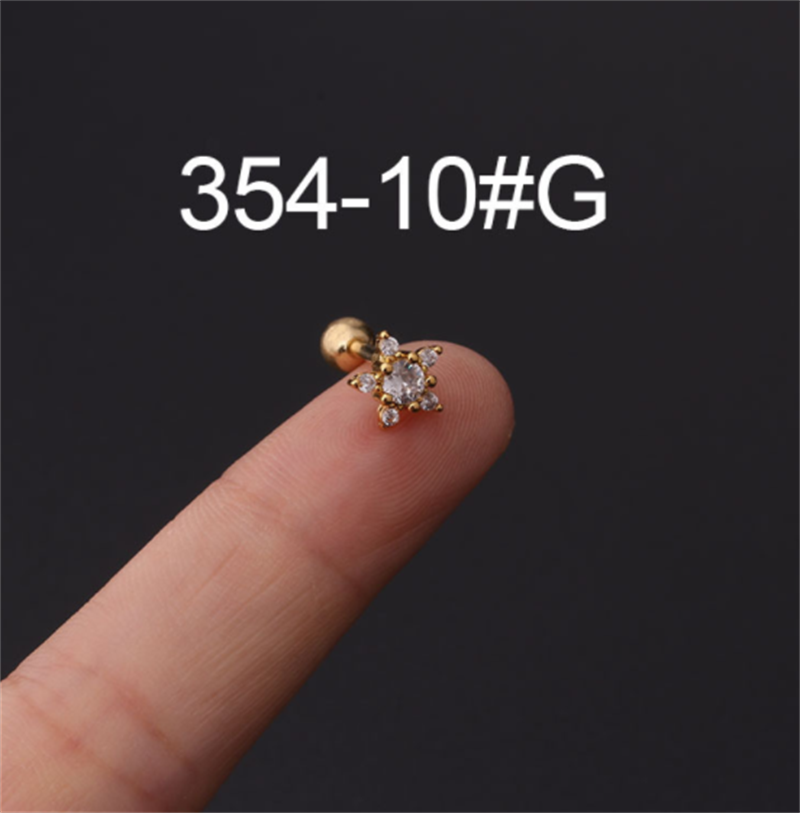 9222cba2 8d91 42b1 a66d da69bcd9f9c3 Stainless Steel Stud Zircon Pierced Earrings