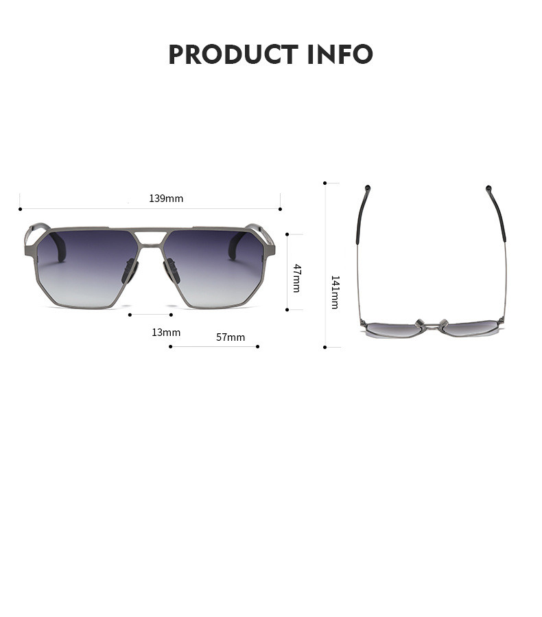 Personalized Polygonal Men's Sunglasses