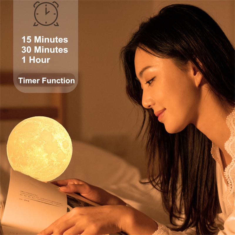 Rotating Moon Lamp Bedroom Sleeping