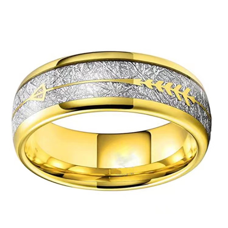 9403fe6b e1ee 4ddf b8e8 b25005c22246 Fashion Simple Gold Ring Two-color Imitation Polished Men's And Women's Rings