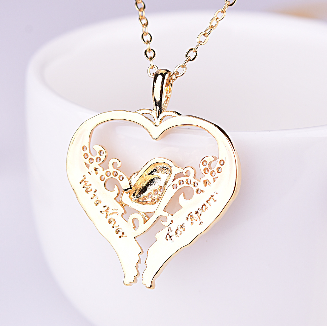 Charm We're Never Far Apart Heart Wings Pendant Gold Color Plated Red Enamel Birds Sparrow Pendant Necklace Women Jewelry Kolye 1 94400986 6815 429e b24a d46a1210c454 Charm We're Never Far Apart Heart Wings Pendant Gold Color Plated Red Enamel Birds Sparrow Pendant Necklace Women Jewelry Kolye