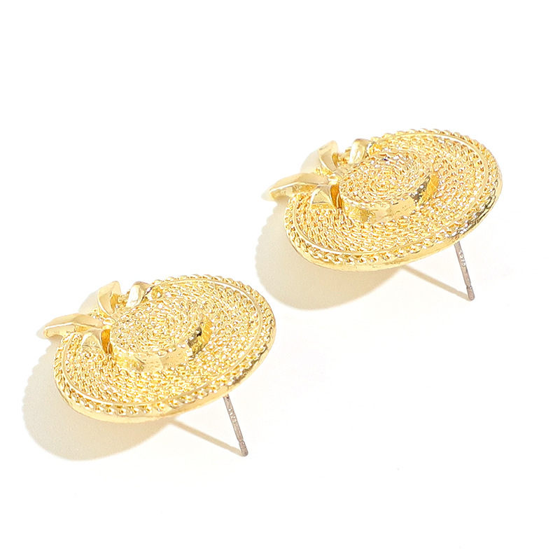Retro Temperament Personality Straw Hat Earrings 1 9510dea9 82ea 44e6 931f 634202a003c8 Retro Temperament Personality Straw Hat Earrings
