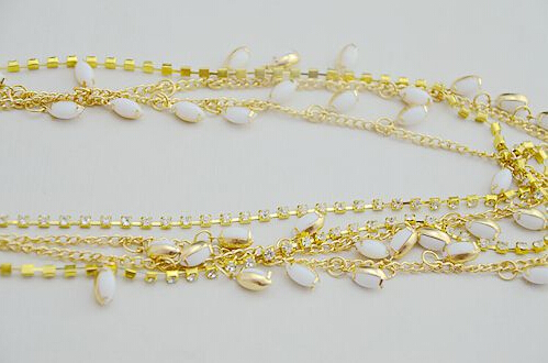 95cb70d0 208a 4ec3 bffa 49c62a9aea42 Horse Eye White Diamond Chain Headdress Tassel Hair Accessories Hairpin