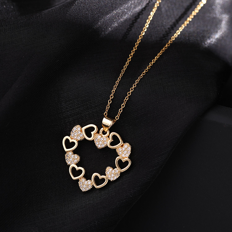 95fef94a acc3 47b8 a684 4a2812752b04 Fashion Vintage French Necklace Real Gold Plating Hollow Pendant Sweater Chain