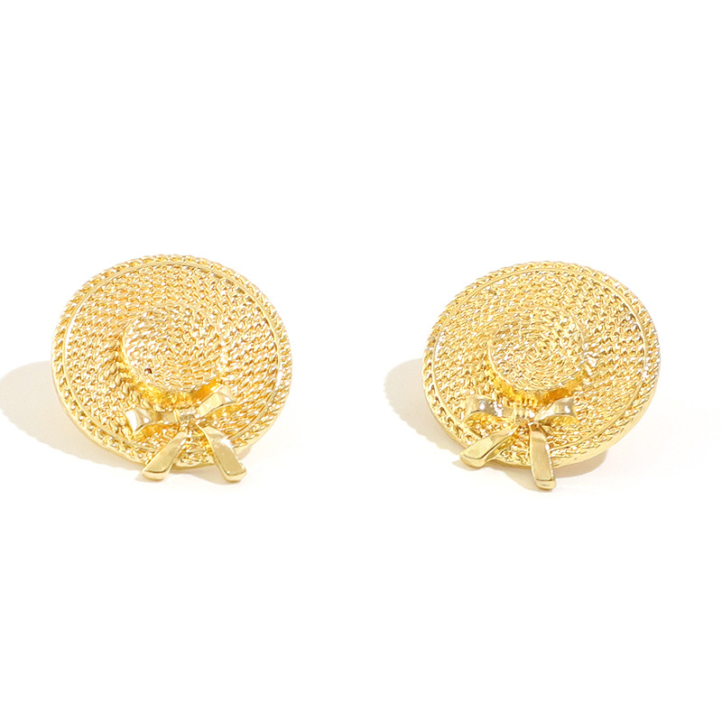 Retro Temperament Personality Straw Hat Earrings 5 97d6bc4a 307b 425e 9454 59f38195558f Retro Temperament Personality Straw Hat Earrings
