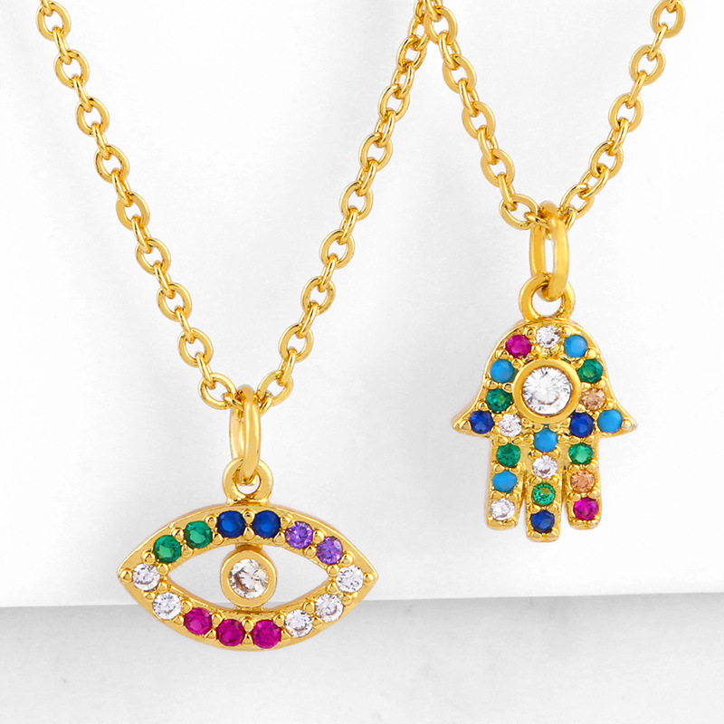 9a2863a4 438e 4687 be23 9a8b58a6efc6 Simple female wild devil's eye pendant necklace jewelry