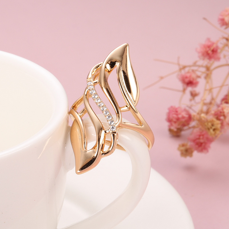Zircon Rose Gold Hollow Flame Ring For Women 7 9a2d482d 22e1 419f b49b 61ac3b7d3b1b Zircon Rose Gold Hollow Flame Ring For Women