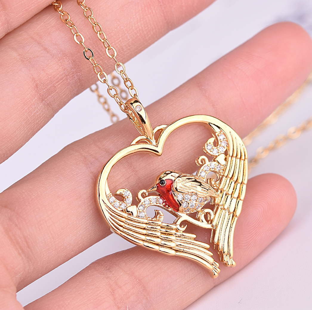 Charm We're Never Far Apart Heart Wings Pendant Gold Color Plated Red Enamel Birds Sparrow Pendant Necklace Women Jewelry Kolye 3 9b6d9dae dd26 45dc b16d 43c99d246101 Charm We're Never Far Apart Heart Wings Pendant Gold Color Plated Red Enamel Birds Sparrow Pendant Necklace Women Jewelry Kolye