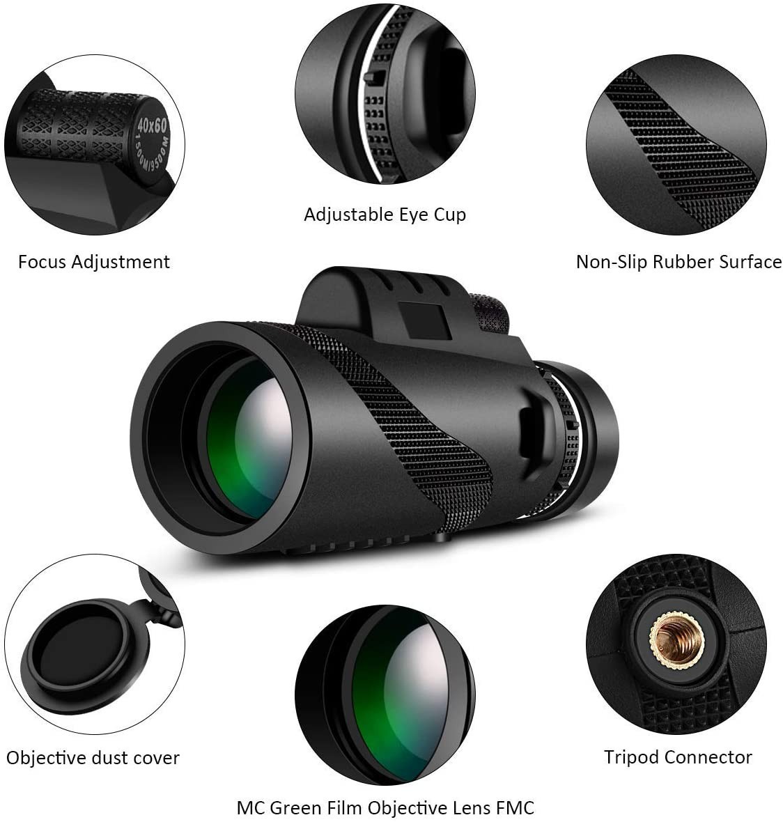 Monocular 40x60 High Magnification HD Telescope