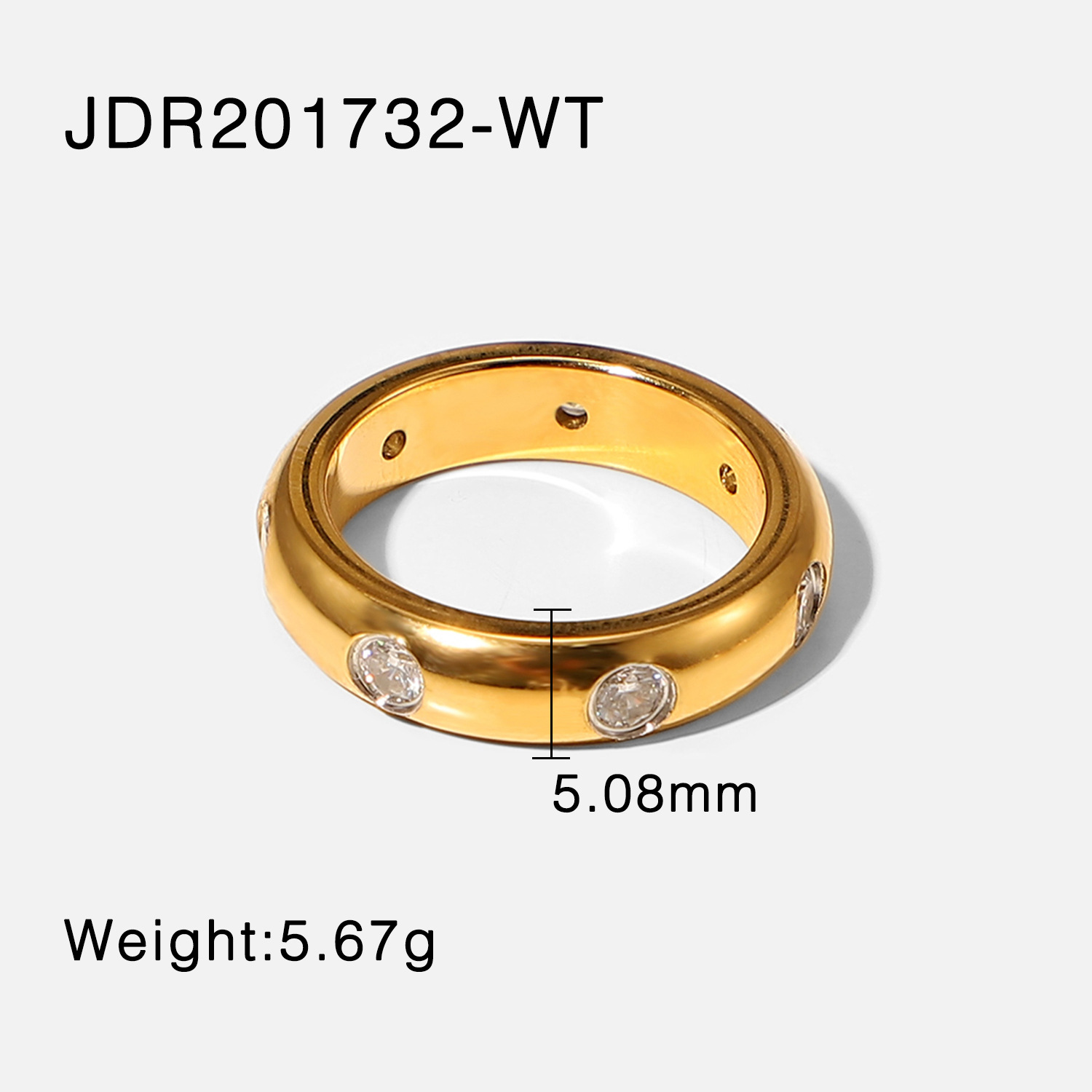 18K Gold Stainless Steel Retro Micro-inlaid Finger Ring 1 9da72c08 2b33 4ed1 a5fc 66d21b0ed0ca 18K Gold Stainless Steel Retro Micro-inlaid Finger Ring