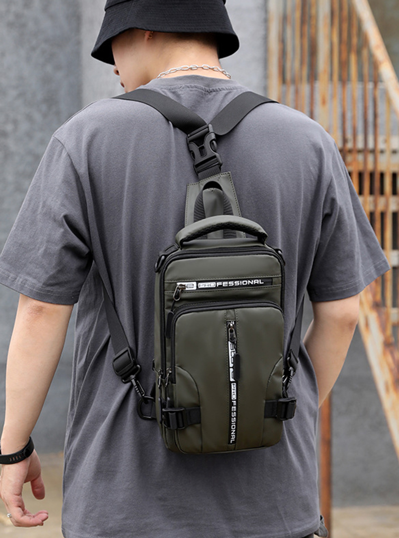 "Multifunctional Crossbody Bag Backpack: Stylish and practical accessory for men on-the-go."