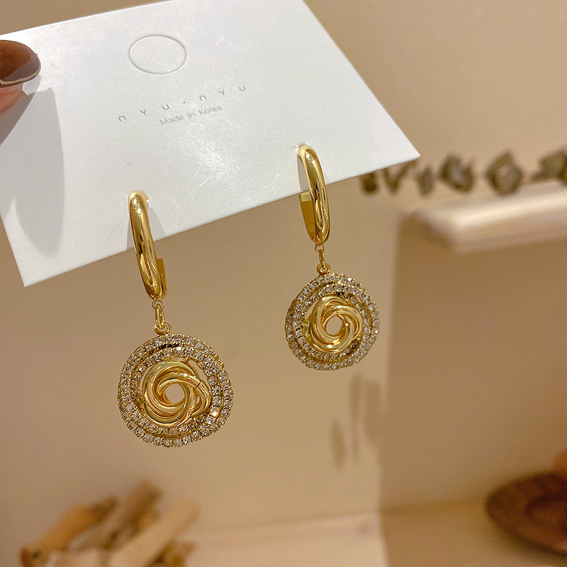 a06f2d74 2a08 41ab 9e18 bc53cbdd8fa3 Diamond Circle 925 Silver Needle Earrings