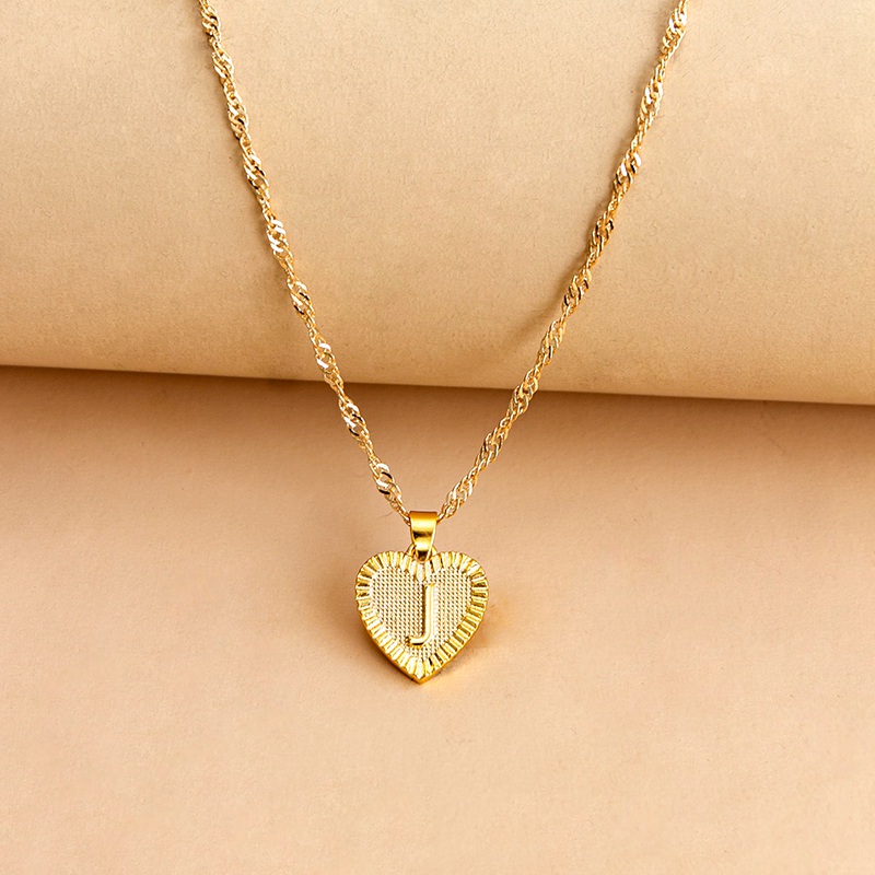 a0a14293 d95a 4384 b101 e08a3dc40eb5 Hexagon Imitation Gold Pendant Necklace Peach Heart