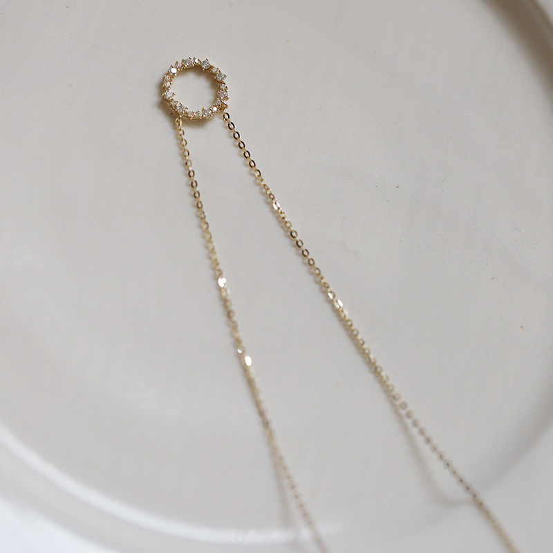 a13514db 8048 402b a13a 1e037af65dd5 Full Diamond Circle Temperament Japanese And Korean K Gold Clavicle Chain