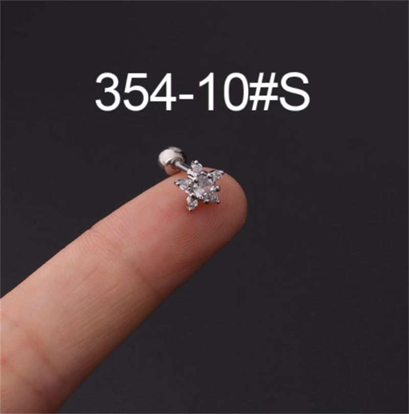 a1e74051 5015 4710 92f6 d4dc4d5ee6b0 Stainless Steel Stud Zircon Pierced Earrings