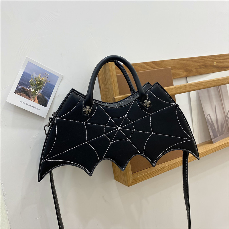 Halloween Wings Spiderweb Crossbody Shoulder Bag