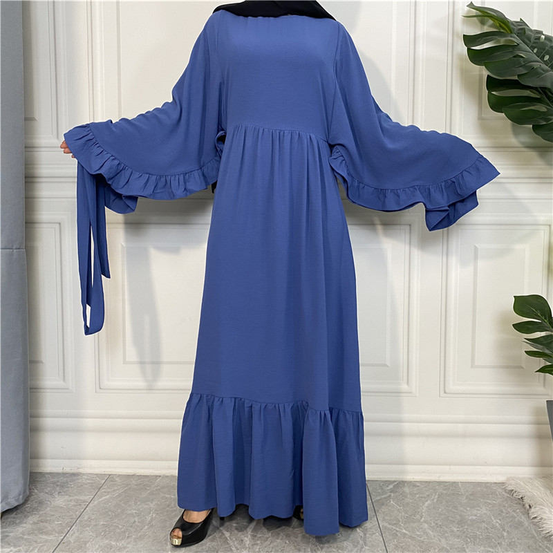 Butterfly Abaya Ruffled Abaya Dress Modest Muslim Dress - Bild 3 von 6