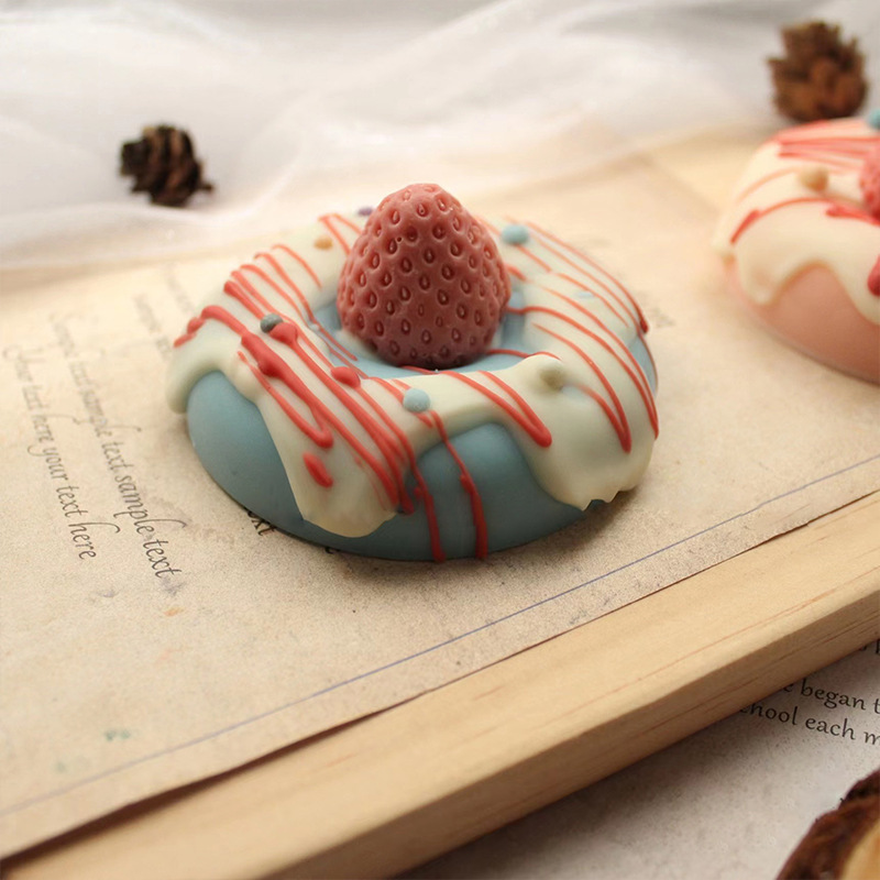 Bnoli NYXIE Handmade Soap Donuts With Strawberry Cream