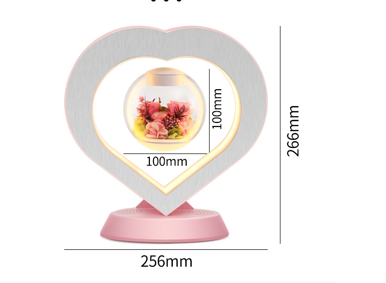 Heart Lamp Magnetic Levitation Light Bluetooth Stereo Nightlight Gift Idea