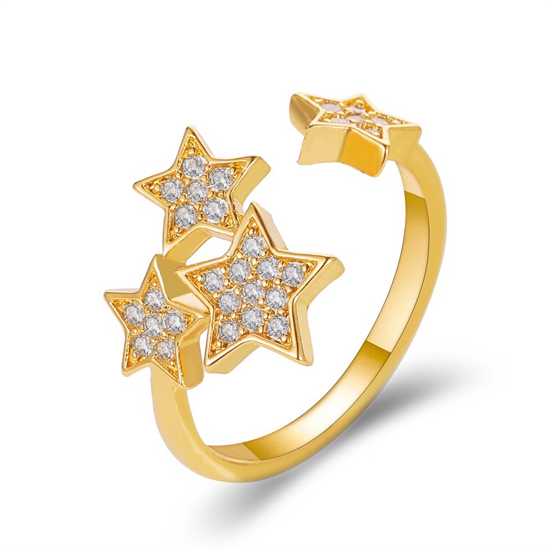 a6d7daeb b8fa 46ef a2fd b9a8612768ec Fashion Simple Full Diamond Starry Copper Ring