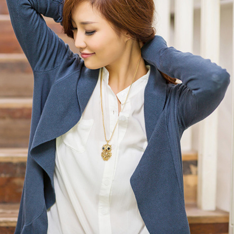 a83675f9 5009 4b0e 9bca 2e048022f58d Owl full diamond alloy pendant long sweater necklace