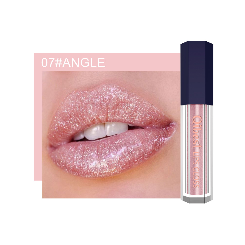 LuxeLuster Diamond Lip Gloss - Pearlescent Diamond Non-stick Lip Glaze pink