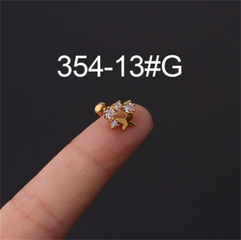 a882dea6 6fba 4f8a a323 5ef43fb55273 Stainless Steel Stud Zircon Pierced Earrings