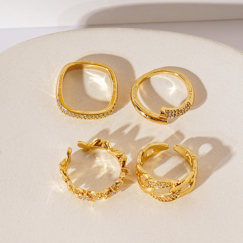 a98ac7d1 654e 45e4 82e7 245e3f348c97 Korean Live Mouth Copper Ring Wide Face Profiled Girlfriends