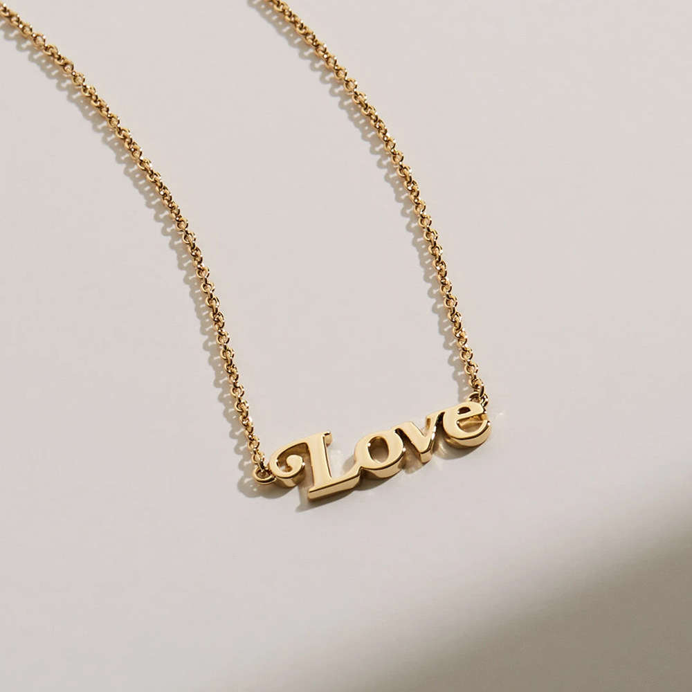 a9b74c6e cfdb 4c6d b29c 0ccb00df98dd Gold Color Letter Love Lady Collarbone