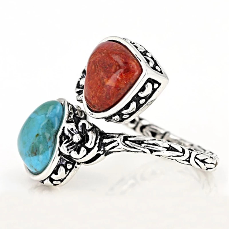 aaf1a44a a3c3 40e6 894c c324f8b23450 Fashion Simple Retro Love Turquoise Ring