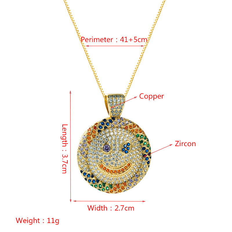 aafb47e8 ec19 4c8d bc83 925f411285be Necklace Female Fashion Smiley Face Clavicle Chain